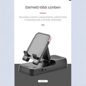Felső nézethez állvány Bluetooth hangszóróval és telefontartóval – ABS műanyag