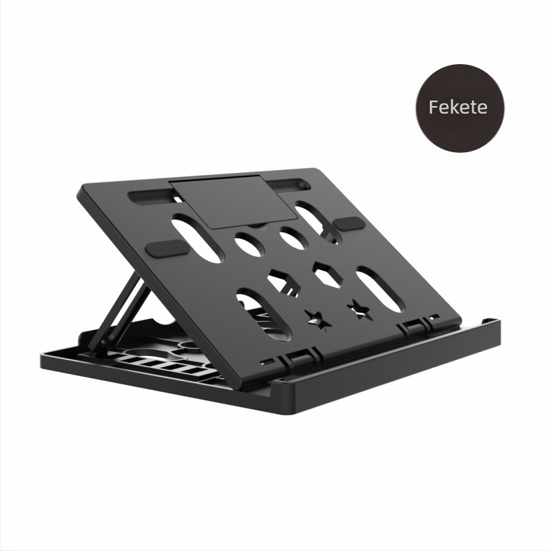 Neutral multifunkcionális állvány laptophoz és tablethez beépített képernyő-erősítővel, összecsukható kivitel, modell F88-99, anyag PP, kompatibilis számítógépekhez, tabletekhez és mobiltelefonokhoz.