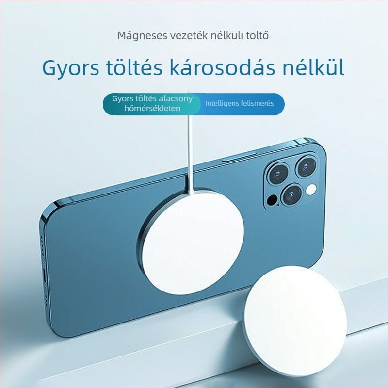 MagSafe mágneses vezeték nélküli töltő iPhone 12-höz pop-up kialakítással, 15W PD gyorstöltés