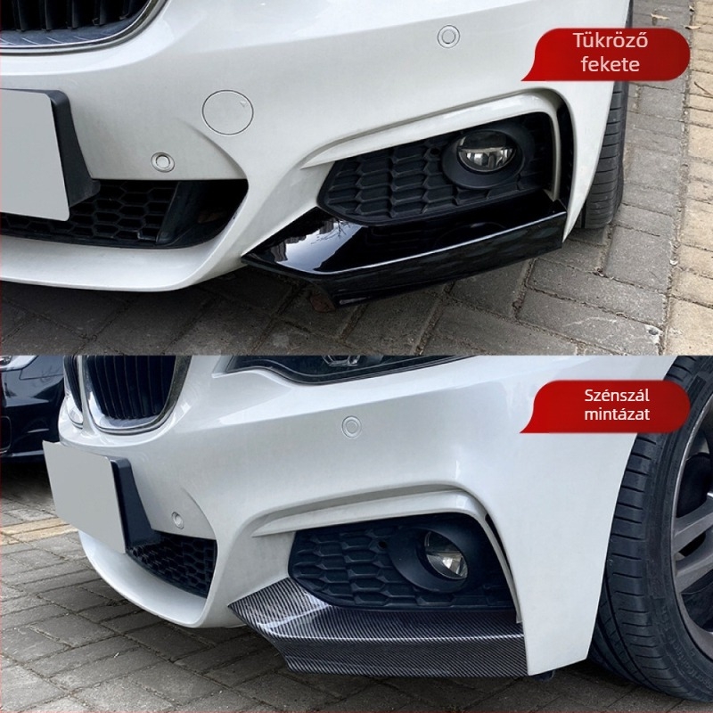 BMW 2 Series F22/F23 M Sport első sarkának autómatrica | ABS anyag | Szénszálas mintázat | Ragasztóval történő felhelyezés | Amp-z 429