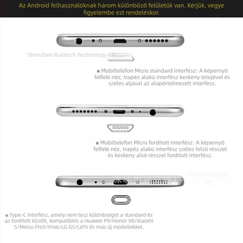 Vezeték nélküli töltő vevőpatch iPhone 6S/7 és Samsung készülékekhez, Qi szabvány, Type-C, mágneses töltés, AFC protokoll, 10W kimenet