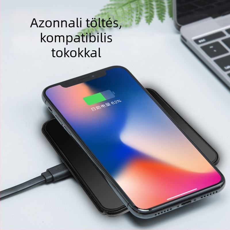 Vezeték nélküli gyors töltő okostelefonokhoz mágneses töltéssel, QC4.0, 15W