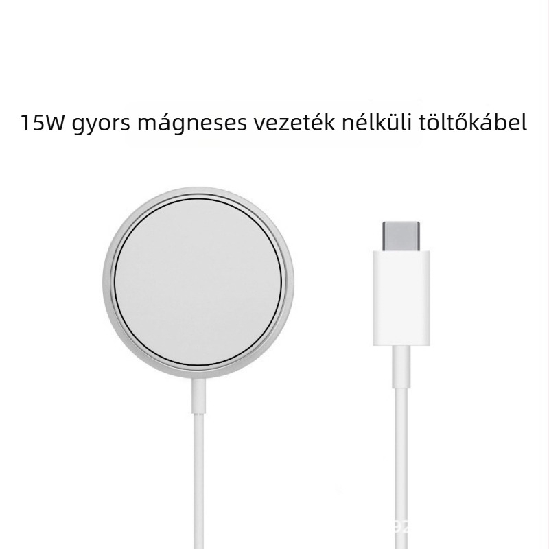 MagSafe vezeték nélküli töltő iPhone 12/13-hoz, mágneses töltés, 15W, 2A, QC3.0, testreszabható