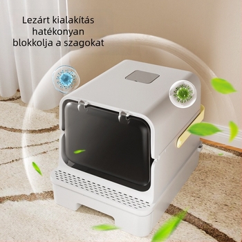 Macskaalomtál – Leben, PP anyag, négyzetes felépítés, nyitott típus