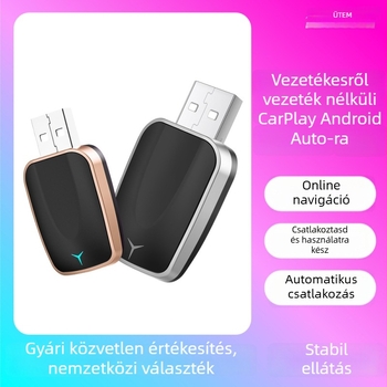 CarPlay vezeték nélküli adapter modul PM-KPL075, nyolcmagos CPU, 2GB RAM, 16GB tárhely, USB-C interfész