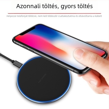 BLD korong típusú vezeték nélküli töltő 15W, QC 3.0, gyors töltés, CE/FCC/ROHS, testreszabható