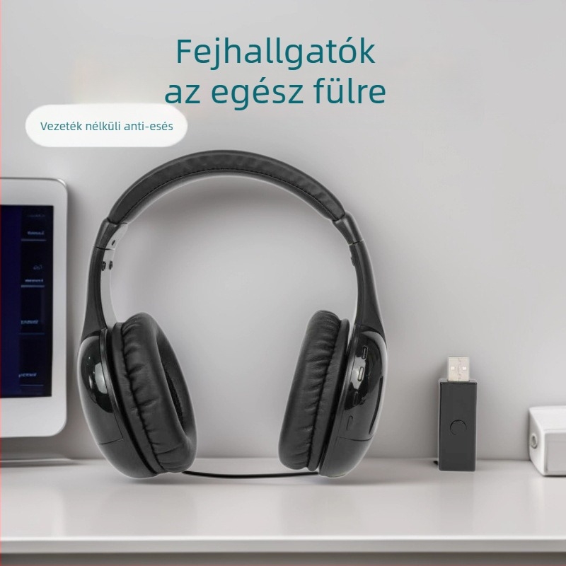 Vezeték nélküli TV fejhallgató A-66; frekvenciasáv 20 Hz–20 kHz; impedancia 32 Ω; 3,5 mm csatlakozó