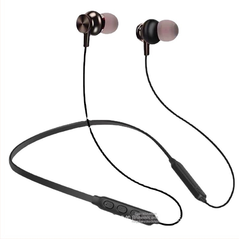 Mai Sheng mágneses Bluetooth nyakpántos fülhallgató – vezeték nélküli sztereó sporthallgató, Bluetooth 5.0, 15 m hatótáv, >8 óra üzemidő, vízálló