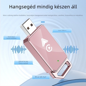 CarPlay vezeték nélküli autó adapter, modell 4129, USB-C/USB interfész, alumíniumötvözet + TPU, tömeg 50 g, kompatibil CarPlay vagy hangrendszer