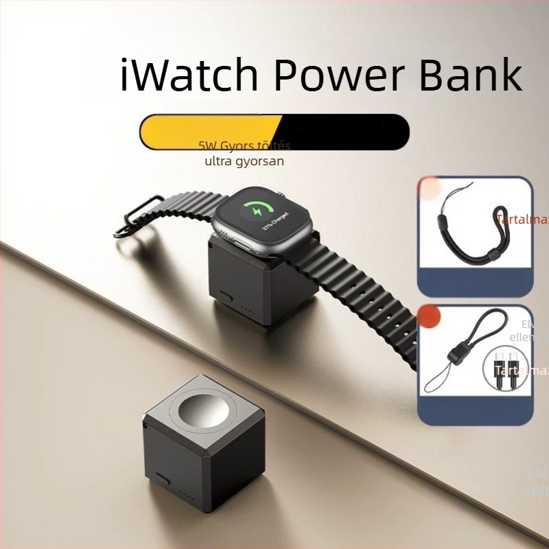 Apple Watch vezeték nélküli mágneses töltő és hordozható akkumulátor S1098 – 5W QC 2.0 1.2A