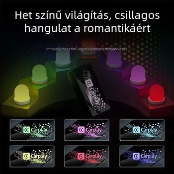 CarPlay adapter C8, négymagos processzor, 1 GB RAM, USB interfész, az eredeti kábeles CarPlay összekapcsolásához