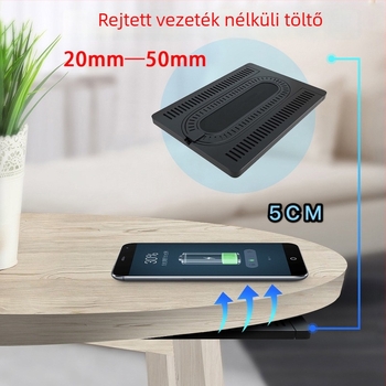 HOT SMART Vezeték nélküli Töltő, Beépített Kialakítás, 15W Gyors Töltés