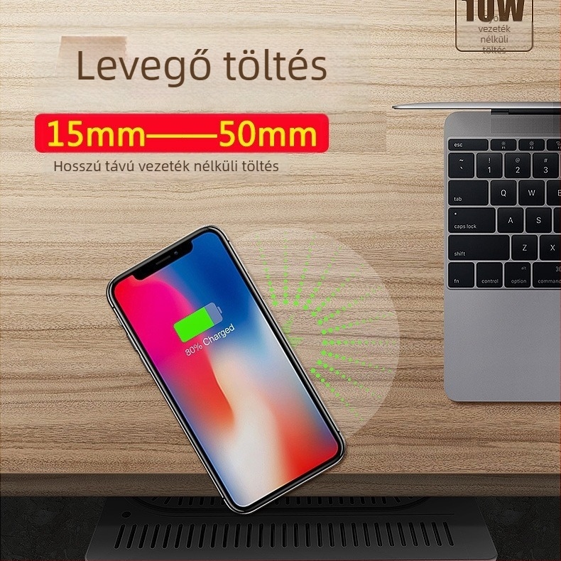 HOT SMART Vezeték nélküli Töltő, Beépített Kialakítás, 15W Gyors Töltés