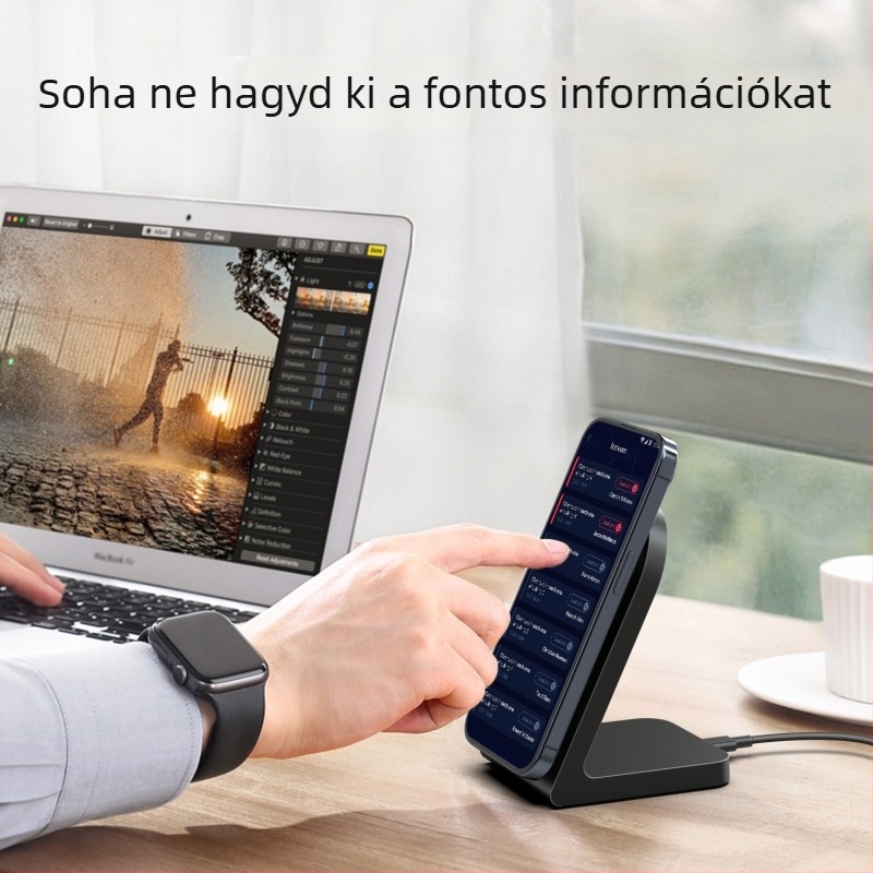 Függőleges Vezeték Nélküli Töltő Qi 2.2, 25W, 16/17 Sorozat, Mágneses Töltés, Kimenő Áram 1.67A