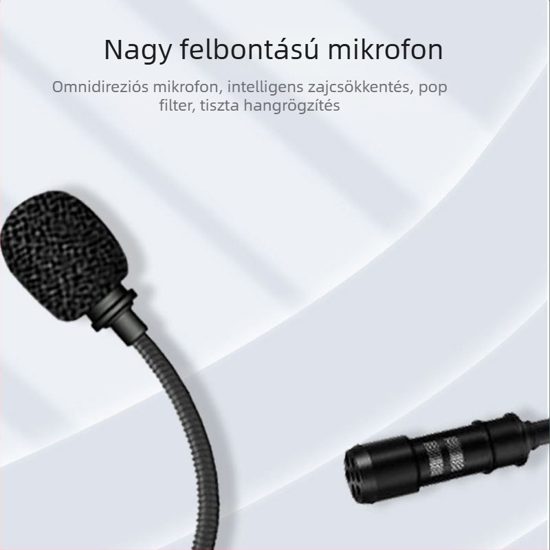 3,5 mm-es audio kábel játék headsethez, aranyozott csatlakozók, OFC réz vezetők, üreges réz mag, súly 0.023