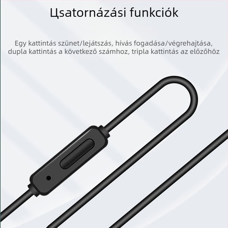 3,5 mm-es audio kábel játék headsethez, aranyozott csatlakozók, OFC réz vezetők, üreges réz mag, súly 0.023