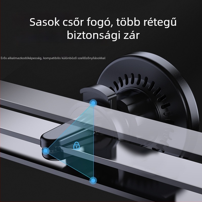 C31 autós vezeték nélküli töltő intelligens gyors töltéssel – QC3.0, mágneses töltés, 15W kimenet, 1.2A
