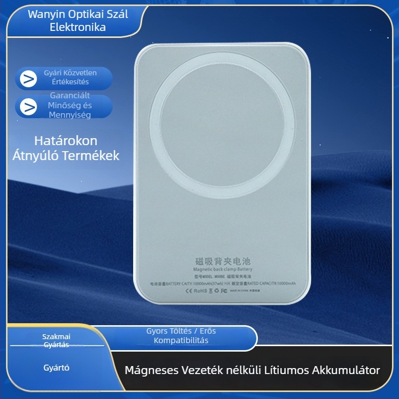 MagSafe mágneses vezeték nélküli töltő PD gyors töltés 5W/15W 2A CE Apple/Android