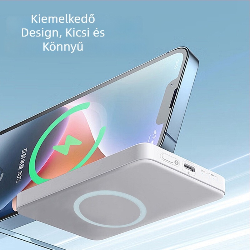 MagSafe mágneses vezeték nélküli töltő PD gyors töltés 5W/15W 2A CE Apple/Android