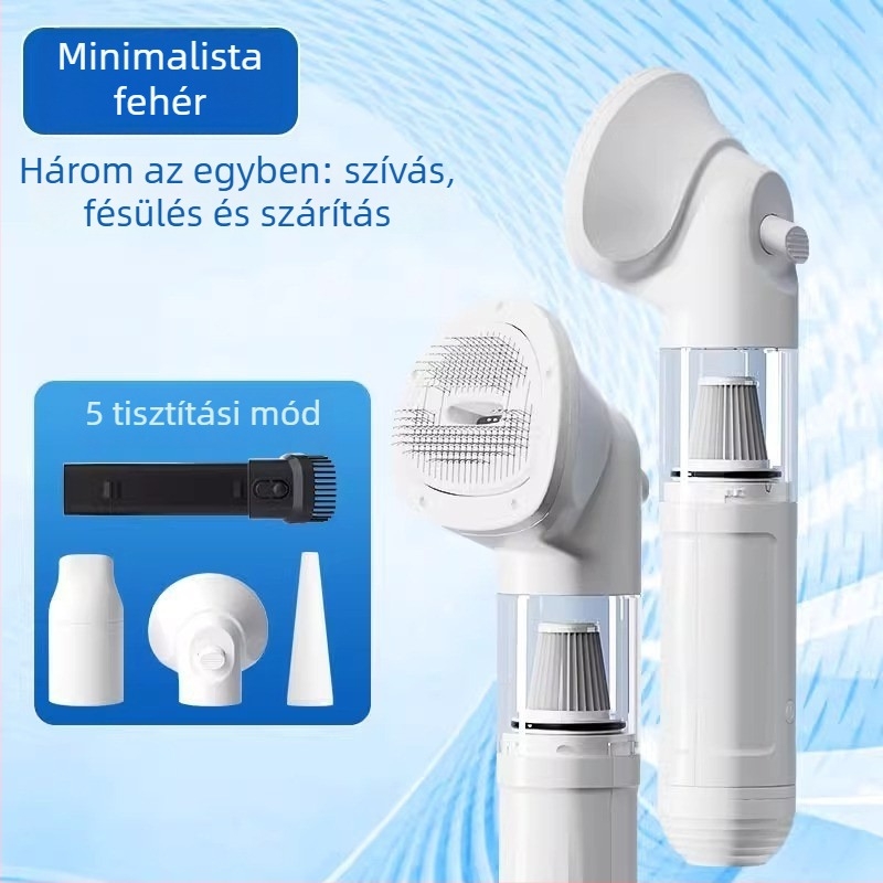 Állatbarát hajszárító – intelligens mindent egyben szárító és ápoló készülék kutyáknak és macskáknak, gyors száradás, 1000W alatt, DC motor, spirálfűtő, 220V