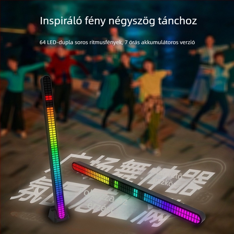 Autó belső RGB hangulatvilágítás - USB tápegység, 64 bites dupla tartósság, ritmikus világítás, rugalmas telepítési lehetőségek