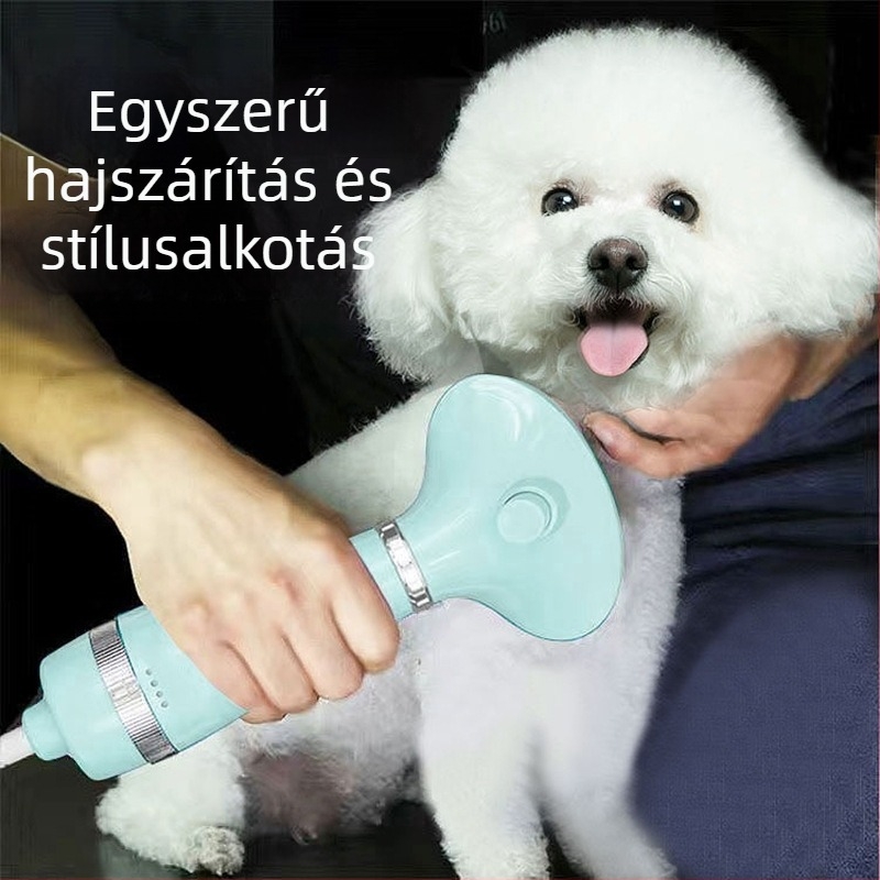 Kutyák ápolására: 2 az 1-ben hajszárító és fésű — ABS anyag, kis testű kutyáknak, 32 darabos csomag
