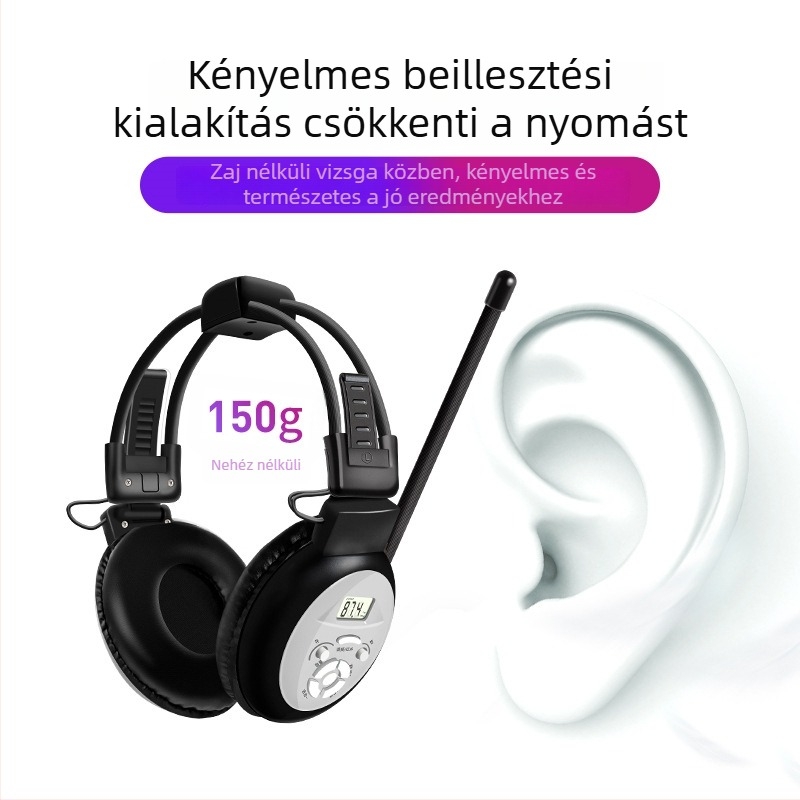 Ao Shuo IF infravörös vezeték nélküli hallgató CET-4/CET-6 vizsgákhoz, 3,5 mm csatlakozó