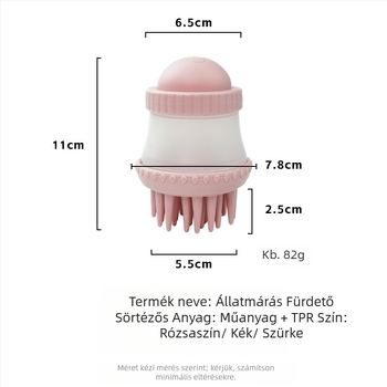 Kutya fürdető keféje – műanyag, márka Yansen yihang, 100 darabos csomag, alkalmas kutyáknak