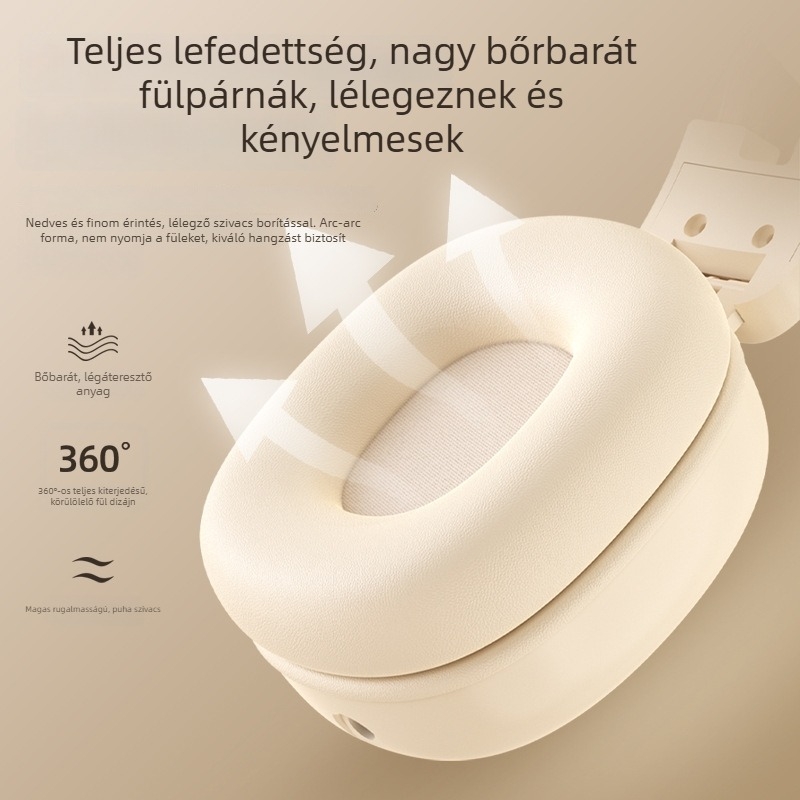 Egyetemi CET-4/CET-6 fejhallgató, FM-vevő 50–108 MHz, 40 mm meghajtók, 3,5 mm-es dugaszoló, fejpánt