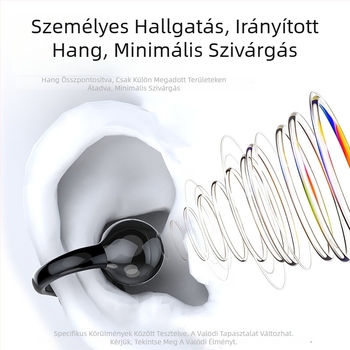 Csontvezetéses fejhallgató, 32 GB memória, hosszú akkumulátor-üzemidő, Bluetooth 6.0, sztereó hang, fejre viselhető
