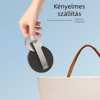 Kétfunkciós mágneses vezeték nélküli töltő asztali tartó Apple készülékekhez, alumínium ötvözet