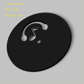 Asztali állvány telefonhoz és fejhallgatóhoz, fém tartóalap, testre szabható modell