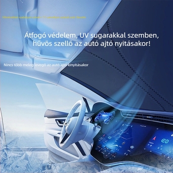 Xiaomi SU7 autó belső napellenző – első hőszigetelő panel, alumíniumfólia, testreszabható, logó nyomtatása lehetséges