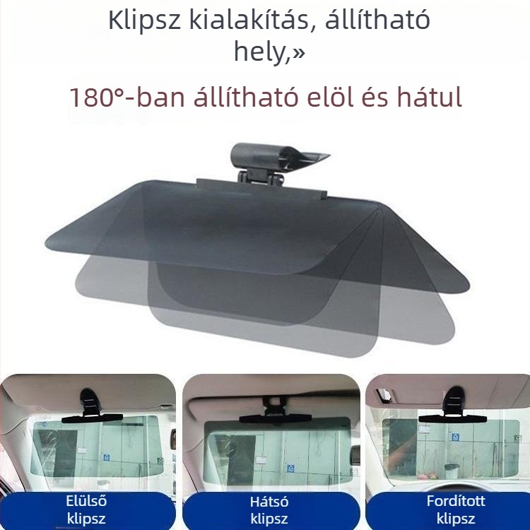 Sofőri éjszakai látó szemüveg anti-glare és polarizátorral, ABS műanyagból, 280 g, rögzítés card-in típusú, általános kompatibilitás, üzleti stílus