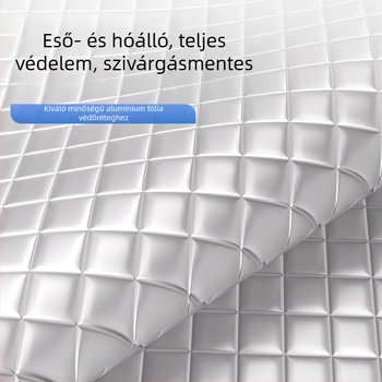 Autó első szélvédő árnyékoló - Teleszkópos, univerzális illeszkedés, aluminizált fólia + spray-olt pamut + fekete nem szövött anyag, 465 g, Vastag stílus (Anyag: aluminizált film + spray-olt pamut + fekete nemszövött anyag; Szerelés: teleszkópos; Alkalmazh