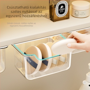 Fali szerelhető tükörszekrény kozmetikai rendezővel - 1 L kapacitás, modell Z629, anyagok: HIPS és PET
