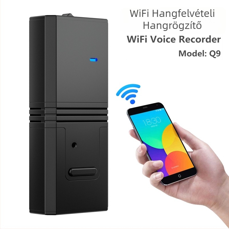 Kingneed Q9 hangrögzítő toll, hangaktivált felvétel, MP3/WAV, 165 óra felvételi idő, alumínium ötvözet test, SD-kártya