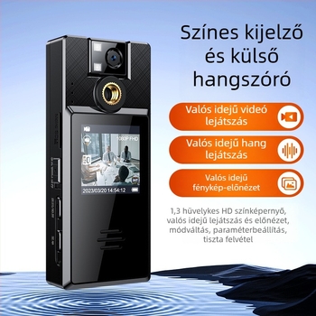 Minden-az-egyben felvevő toll kamera kijelzővel, 1080p HD infravörös éjjellátás, forgó objektív, modell A52