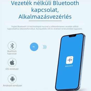 AI hangfelvevő toll szövegfelismeréssel és fordítással, MP3 felvevő és lejátszó, ultra hosszú készenléti idő, intelligens hangvezérlés és zajcsökkentés