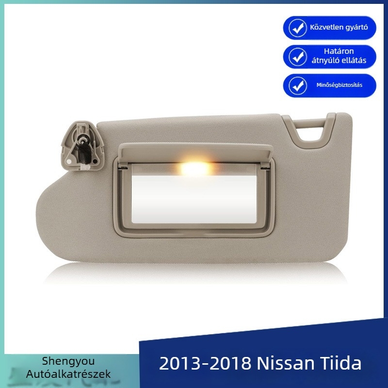 Nissan Teana napellenző - bal oldal, beépített, PVC; Alkatrész szám 96401-3TA2A; 2013-2018