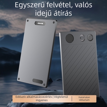 AI-alapú valós idejű fordító rögzítő kártya — Modell SHP60, egygombos rögzítés, MP3 formátum, 50 óra rögzítés
