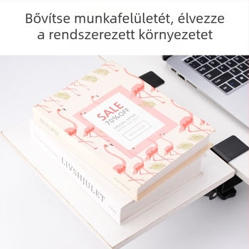 Prete Összecsukható bővítő állvány - rozsdamentes acél / hideg hengerelt acél, billentyűzet-támasz az asztalhoz, konyha, nappali és hálószoba