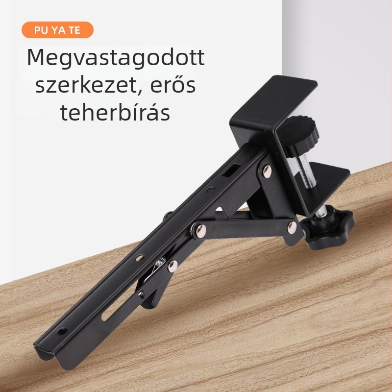 Prete Összecsukható bővítő állvány - rozsdamentes acél / hideg hengerelt acél, billentyűzet-támasz az asztalhoz, konyha, nappali és hálószoba
