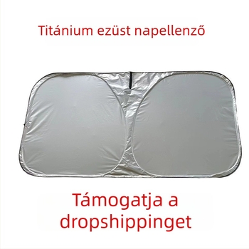 Gyárilag testre szabott autó napellenző teleszkópos rögzítés, szalag anyag, általános illeszkedés, logónyomtatás