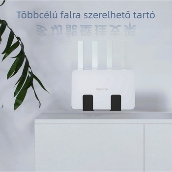 Univerzális falra szerelhető tárolóállvány laptophoz, routerhez és billentyűzethez, hajtogatható kialakítással