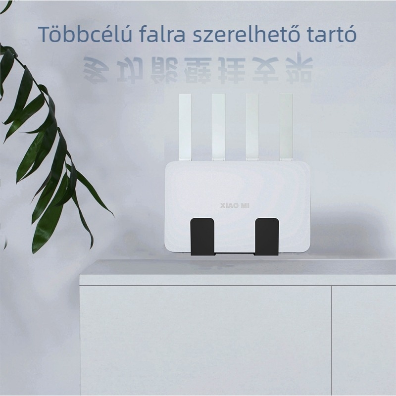 Univerzális falra szerelhető tárolóállvány laptophoz, routerhez és billentyűzethez, hajtogatható kialakítással
