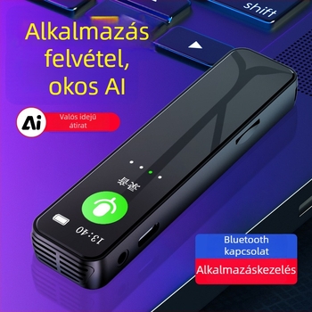 Hordozható hangrögzítő HD zajcsökkentéssel jogászoknak, 10 órás felvételi idő