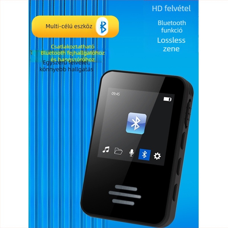 Bluetooth hangrögzítő toll klippel és beépített hangszóróval, MP3/WMA formátumok, 20 óra felvételi idő, háromirányú digitális mikrofon, USB-C csatlakozó