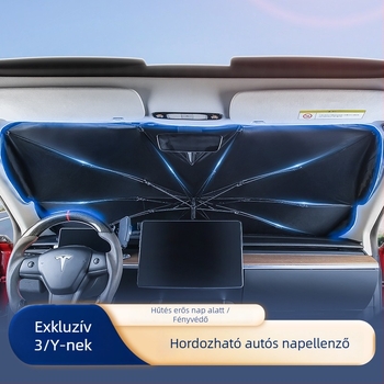 Tesla első napvédő autóhoz, univerzális, anti-glare, logónyomtatás, licencelt magáncímke
