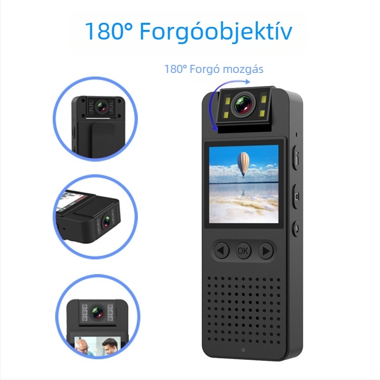 CS06 Akciókamera WiFi-vel, 1080P, 1,4 hüvelykes LCD, forgó objektív, TF-kártya tárhely